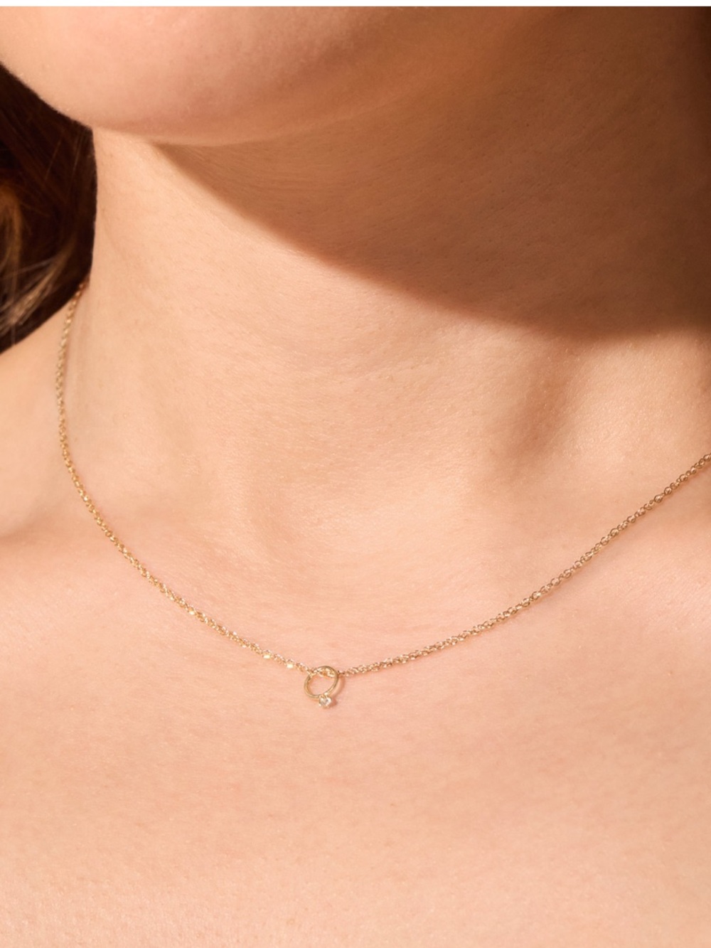 CATBIRD Tiniest Diamond Ring Charm CATBIRD gold BABY RING charm